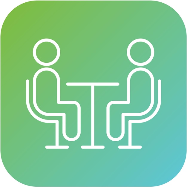 Vectorontwerp Interview Icon Style