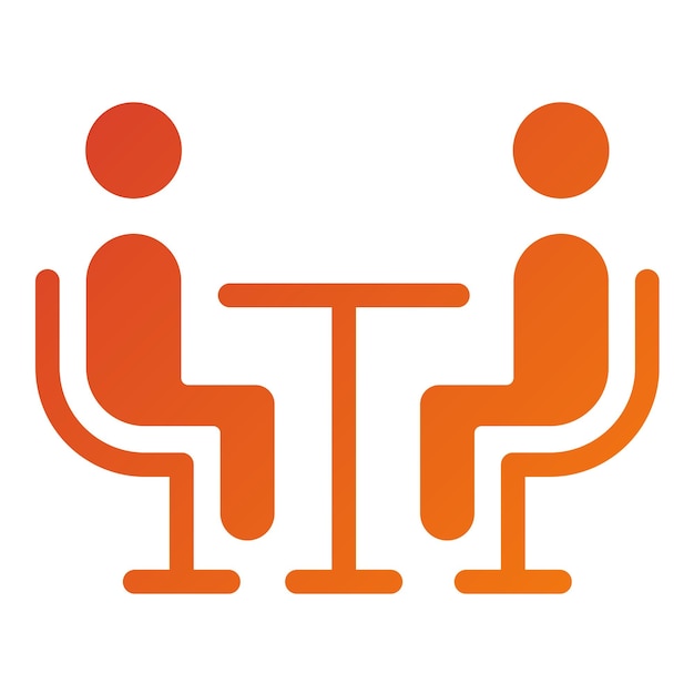 Vectorontwerp Interview Icon Style