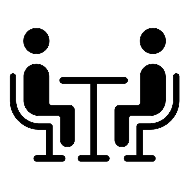 Vectorontwerp Interview Icon Style