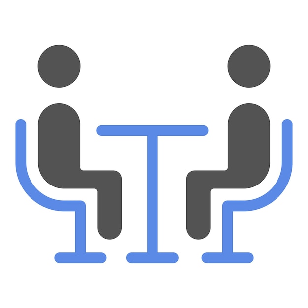 Vectorontwerp Interview Icon Style