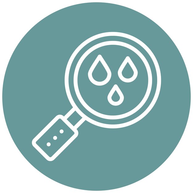 Vectorontwerp Inzicht Druppel Icon Stijl