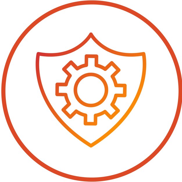 Vectorontwerp IO Shield Icon Style