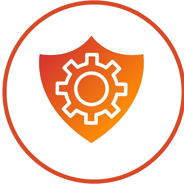 Vectorontwerp IO Shield Icon Style