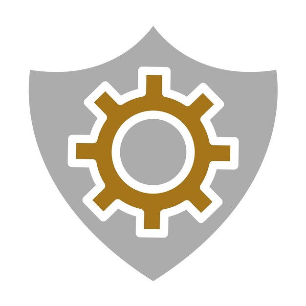 Vectorontwerp IO Shield Icon Style