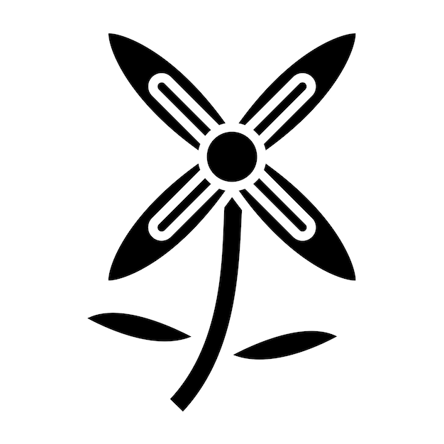 Vectorontwerp Ixora Icon Style