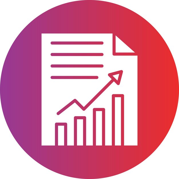 Vectorontwerp Jaarverslag Icon Stijl