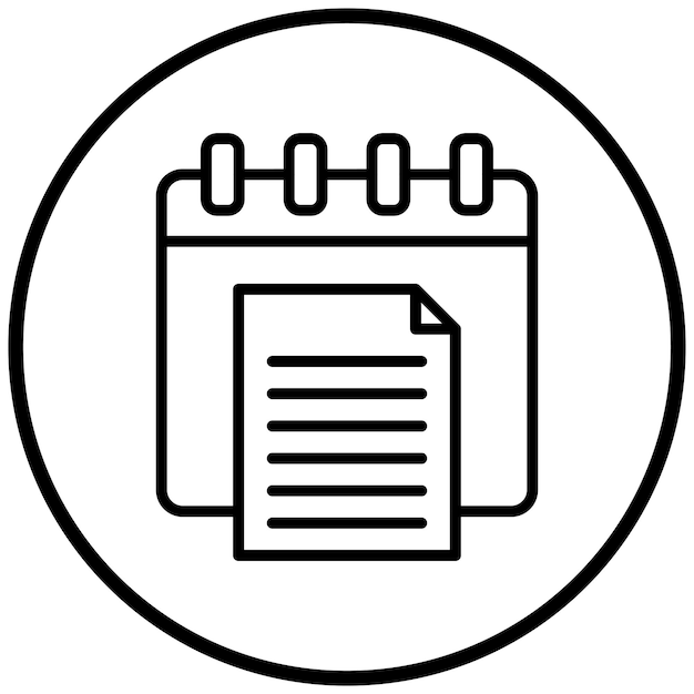 Vectorontwerp Jaarverslag Icon Stijl