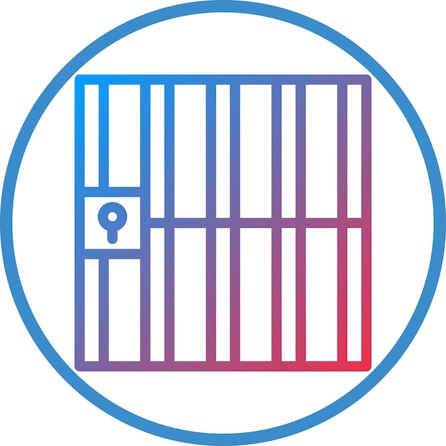 Vectorontwerp Jail Icon Style