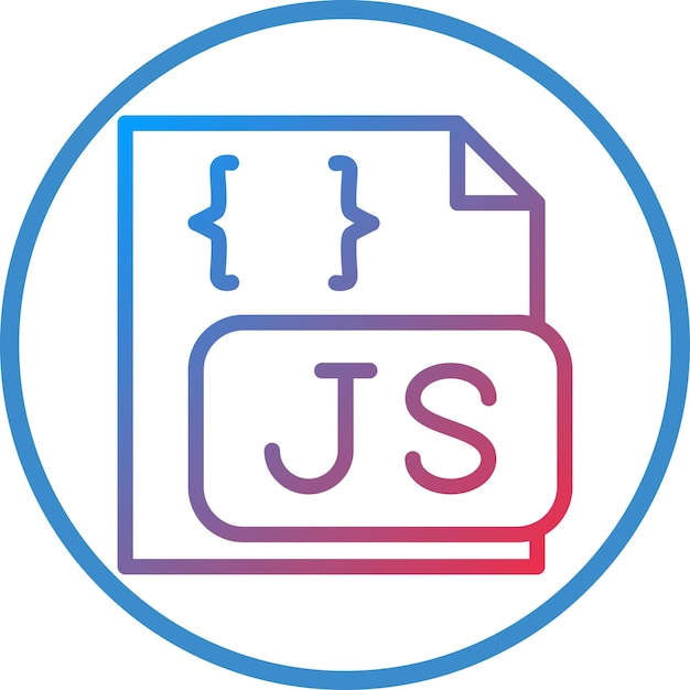 Vector vectorontwerp javascript file icon style