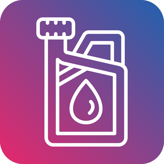 Vectorontwerp Jerrycan Icon Style