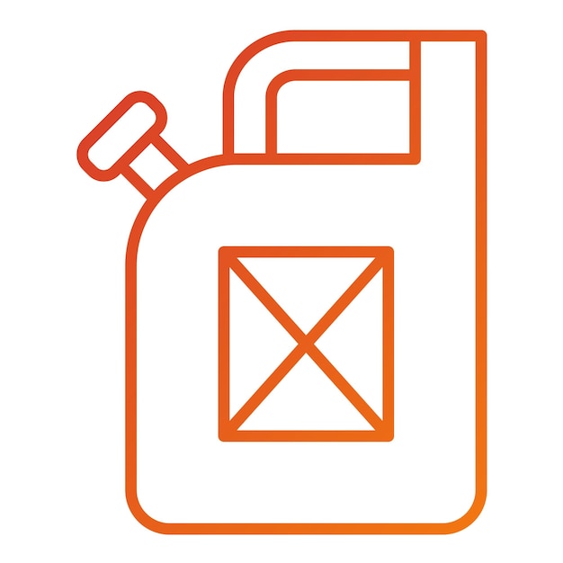 Vectorontwerp Jerrycan Icon Style