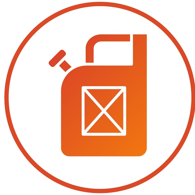 Vectorontwerp Jerrycan Icon Style