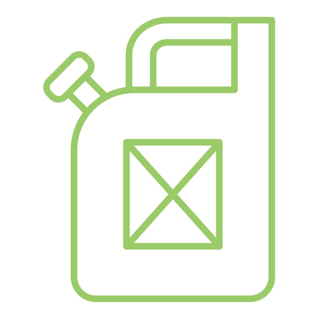Vectorontwerp Jerrycan Icon Style