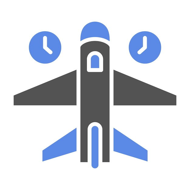 Vector vectorontwerp jet lag icon style