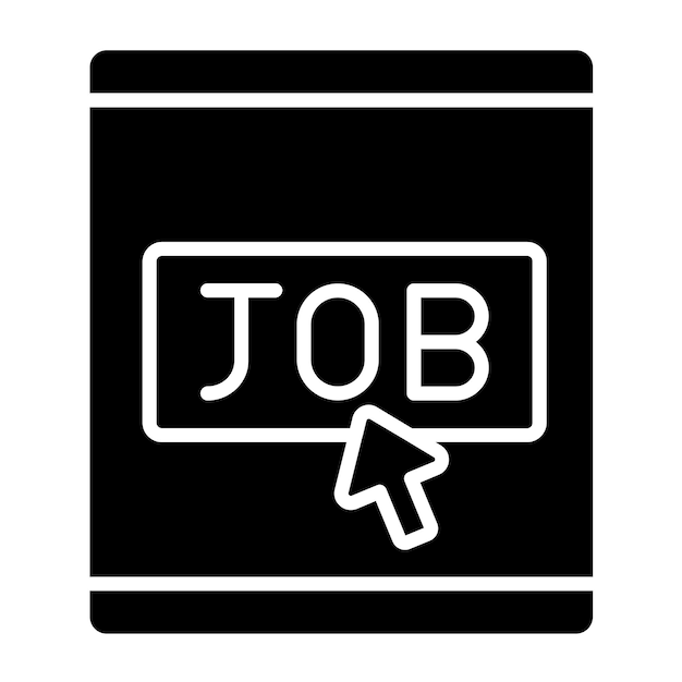 Vectorontwerp Job Posting Icon Style