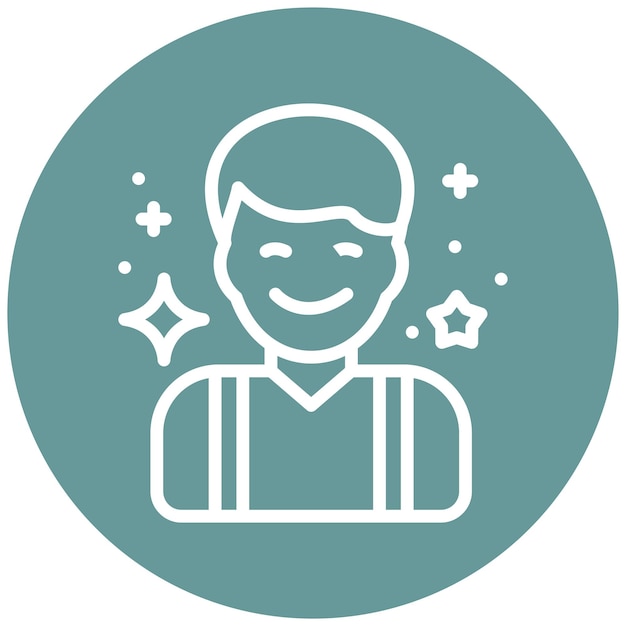 Vectorontwerp Joyful Icon Style