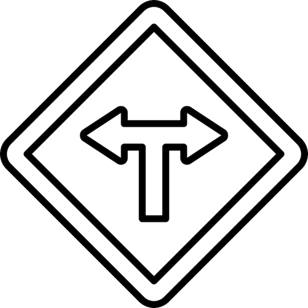 Vectorontwerp Junction Icon Style