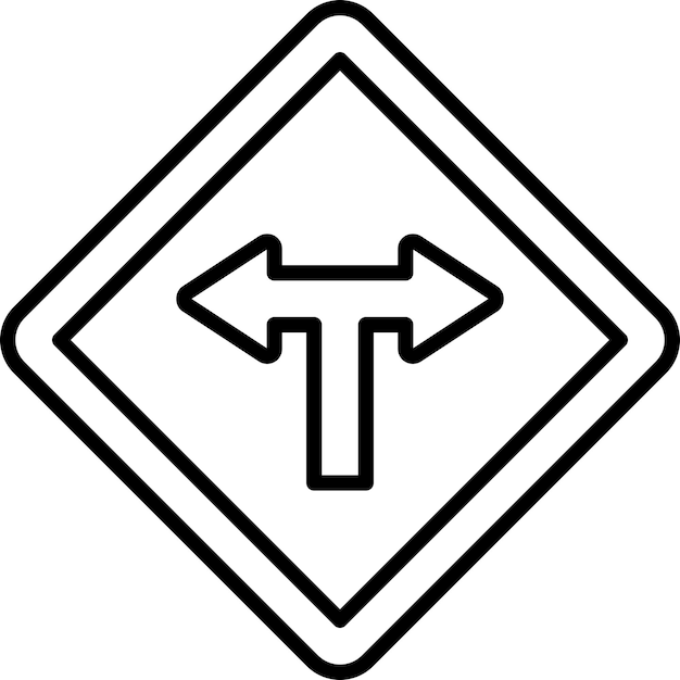 Vector vectorontwerp junction icon style