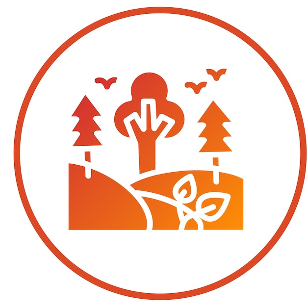 Vectorontwerp Jungle Icon Style