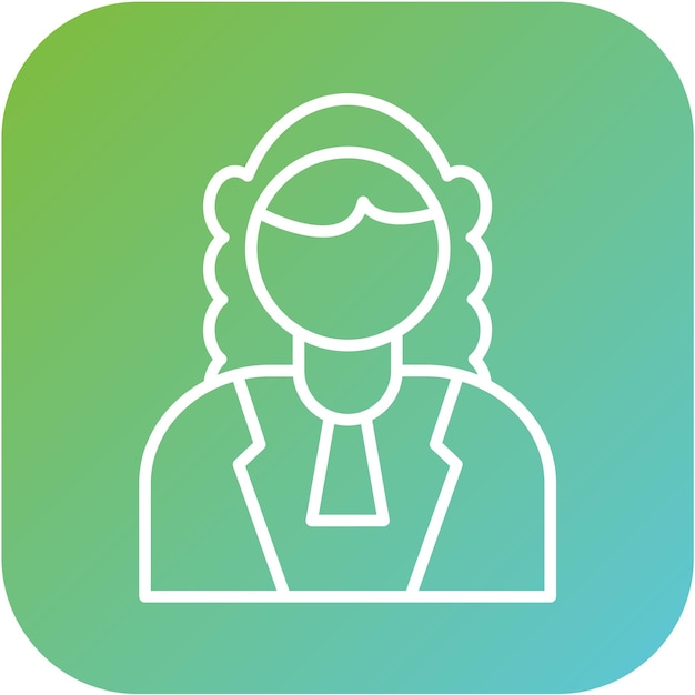 Vectorontwerp Justitie Icon Style