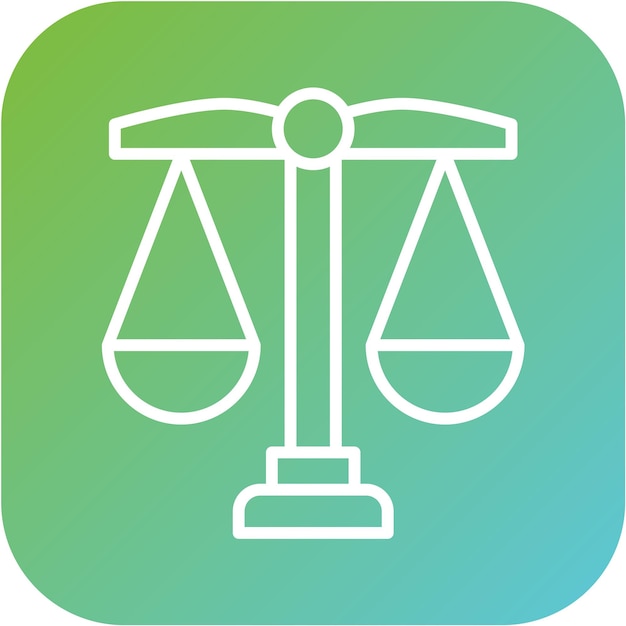 Vectorontwerp Justitie Icon Style