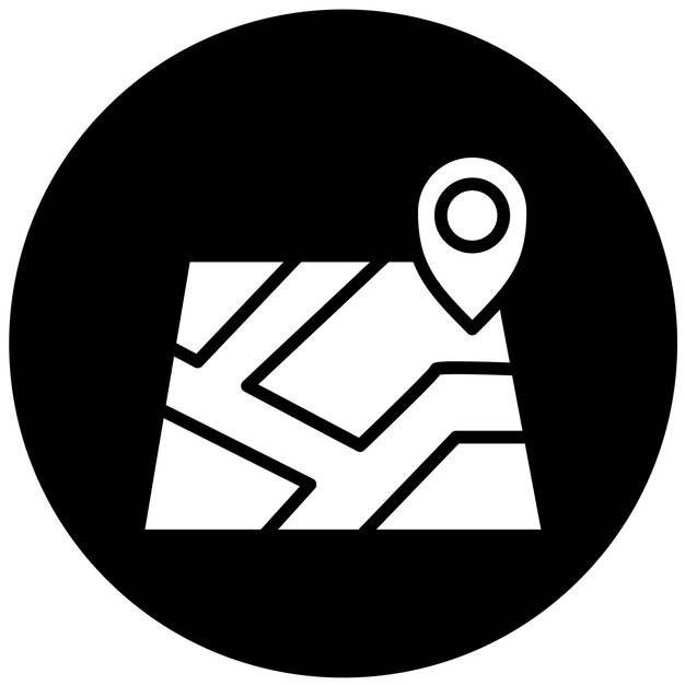 Vectorontwerp kaart icoon stijl