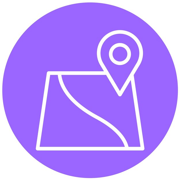 Vectorontwerp Kaarten Icon Stijl
