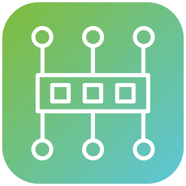 Vectorontwerp Kabelrouting Icon Style