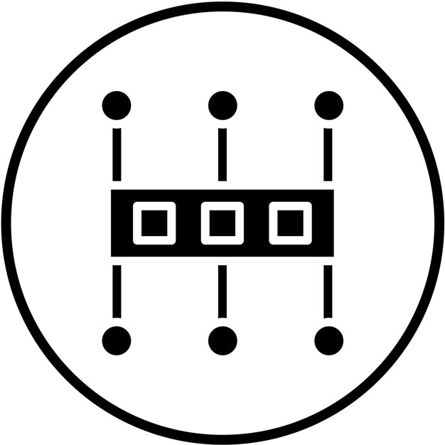 Vectorontwerp Kabelrouting Icon Style