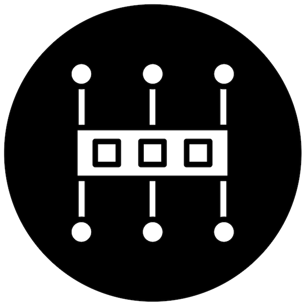 Vectorontwerp Kabelrouting Icon Style