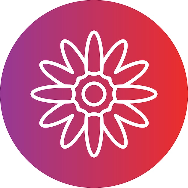Vectorontwerp Kamille Icon Stijl