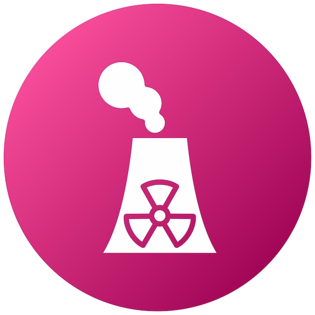 Vectorontwerp Kernenergie Icon Style