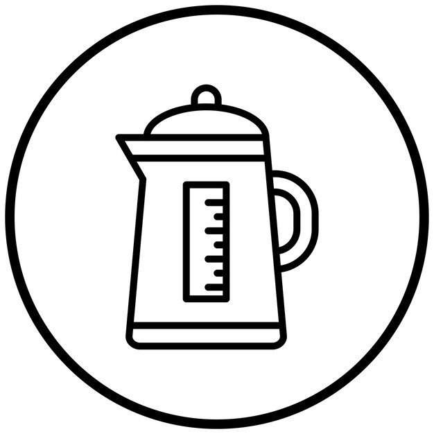 Vectorontwerp Kettle Icon Style
