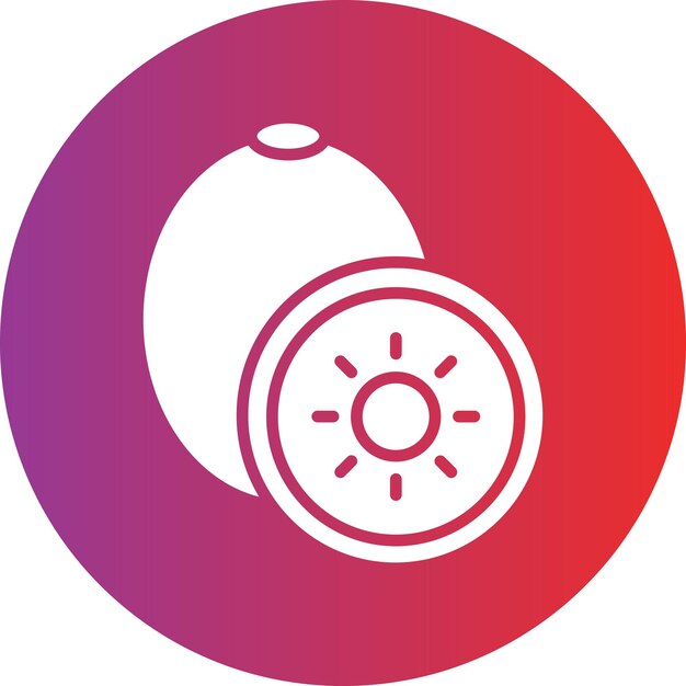 Vectorontwerp Kiwi Icon Style