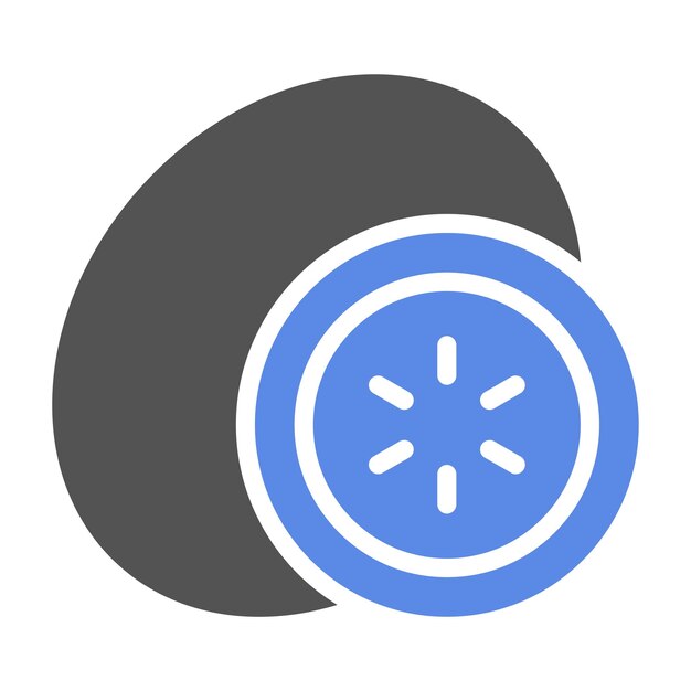Vectorontwerp Kiwi Icon Style