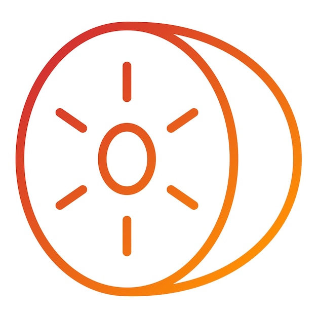 Vectorontwerp Kiwi Kraze Icon Style