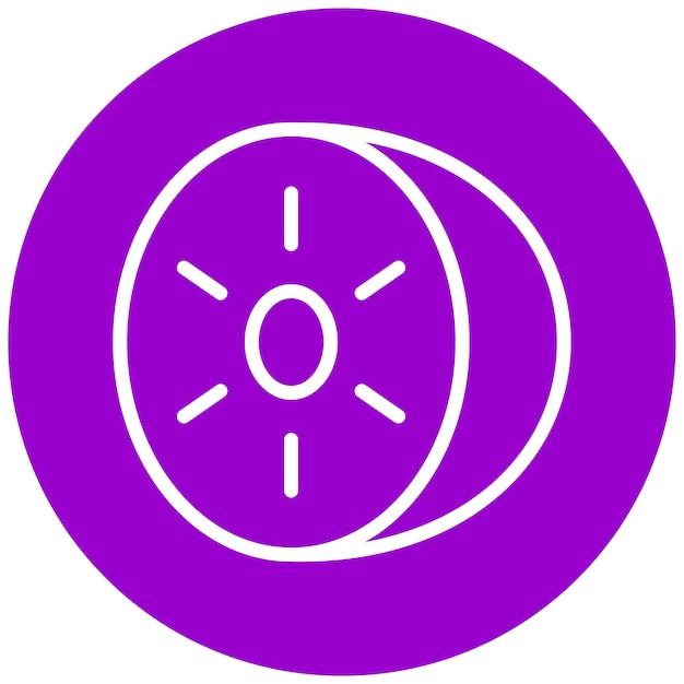 Vectorontwerp Kiwi Kraze Icon Style