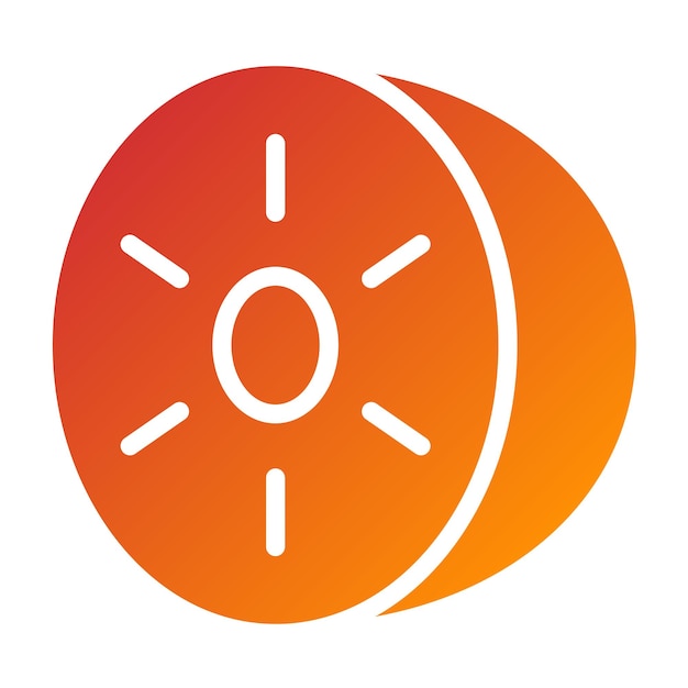 Vectorontwerp Kiwi Kraze Icon Style