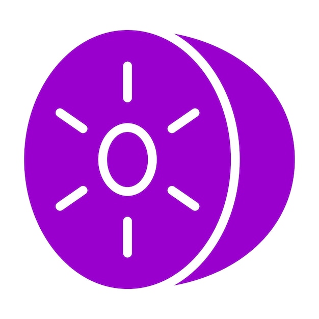 Vectorontwerp Kiwi Kraze Icon Style