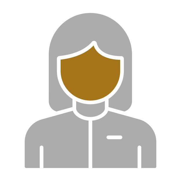 Vectorontwerp Klant Vrouwelijke Icon Stijl