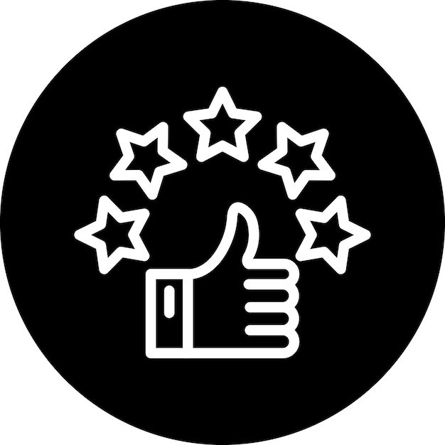 Vectorontwerp Klantbeoordeling Icon Stijl