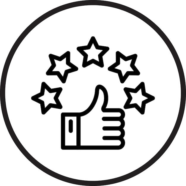 Vectorontwerp Klantbeoordeling Icon Stijl