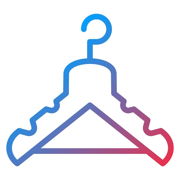 Vectorontwerp kledinghanger Icon Style