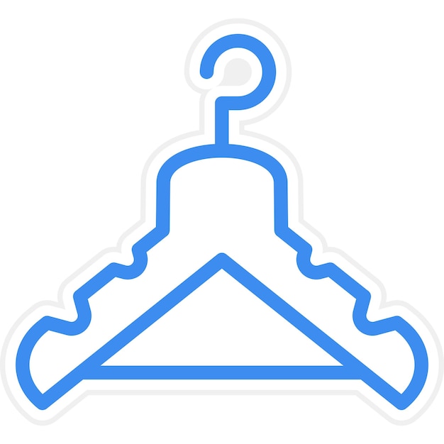 Vectorontwerp kledinghanger Icon Style