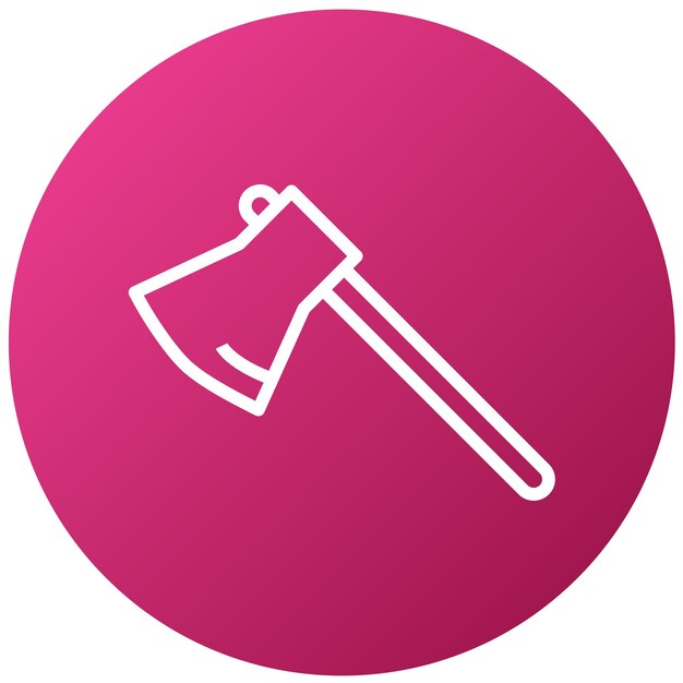 Vectorontwerp Kleine bijl Icon Stijl