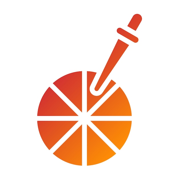 Vectorontwerp Kleurkeuzer Icon Stijl