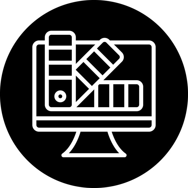Vectorontwerp Kleurpalet Icon Stijl
