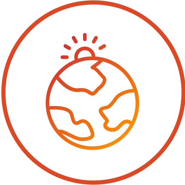 Vectorontwerp Klimaatverandering Icon Style