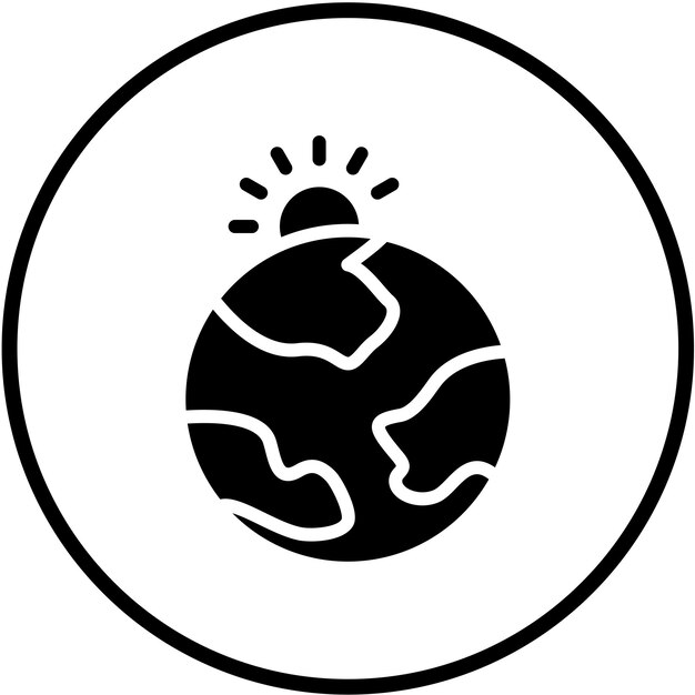 Vectorontwerp Klimaatverandering Icon Style