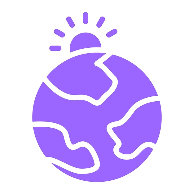 Vectorontwerp Klimaatverandering Icon Style
